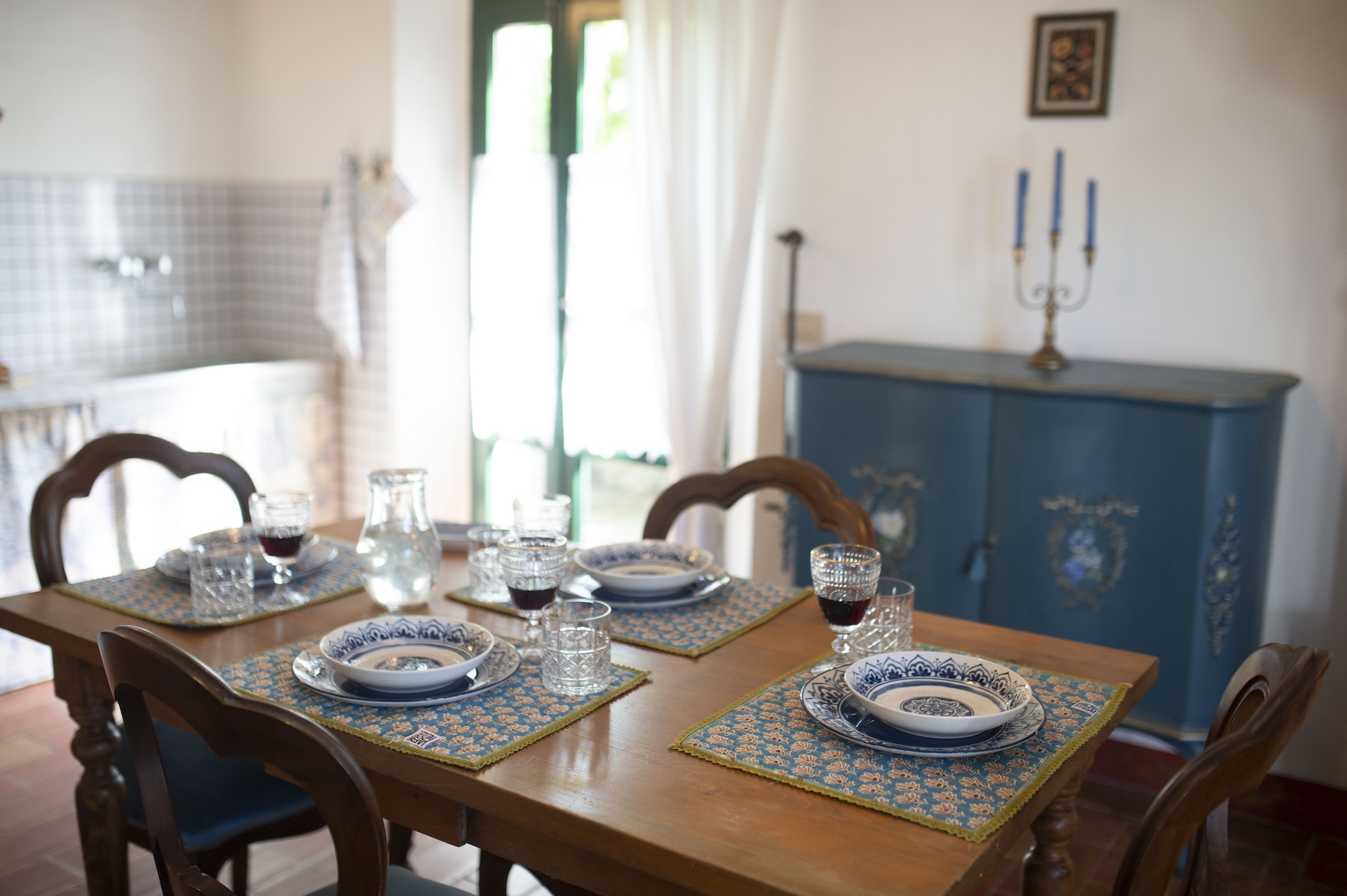 Küche in Ferienwohnung Toskana